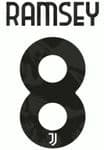 2021-22 Juventus RAMSEY#8 Home Shirt Official DekoGraphics Name Number Set