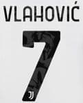 2021-22 Juventus VLAHOVIC#7 Home Shirt Official DekoGraphics Name Number Set