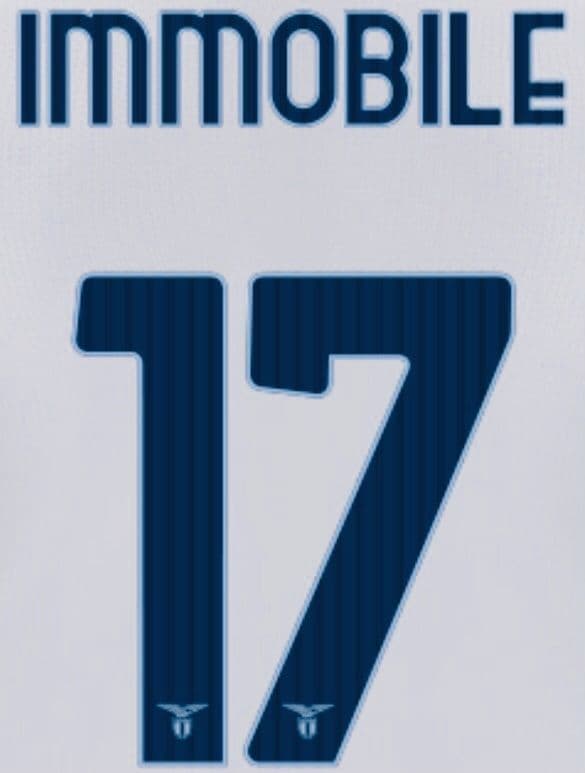 2021-22 Lazio IMMOBILE 17 Away Shirt Official Player Issue Size