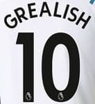 2021-22 Manchester City Away Shirt GREALISH#10 Official Football Name Number Set