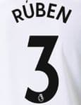 2021-22 Manchester City Away Shirt RUBEN#3 Official Football Name Number Set
