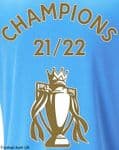 2021-22 Manchester City EPL CHAMPIONS TROPHY#21-22 Home Shirt Official Football Name Number Set