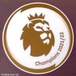 2021-22 Manchester City PREMIER LEAGUE CHAMPIONS Official Player Issue Size Football Badge Patch