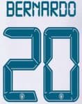 2021-22 Manchester City UCL & FA CUP Away Shirt BERNARDO#20 Official Football Name Number Set
