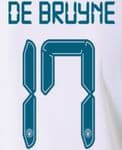 2021-22 Manchester City UCL & FA CUP Away Shirt DE BRUYNE#17 Official Football Name Number Set