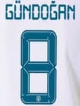 2021-22 Manchester City UCL & FA CUP Away Shirt GUNDOGAN#8 Official Football Name Number Set