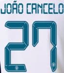 2021-22 Manchester City UCL & FA CUP Away Shirt JOAO CANCELO#27 Official Football Name Number Set