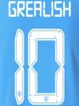 2021-22 Manchester City UCL & FA CUP Home/Third Shirt GREALISH#10 Official Football Name Number Set