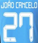 2021-22 Manchester City UCL & FA CUP Home/Third Shirt JOAO CANCELO#27 Official Name Number Set