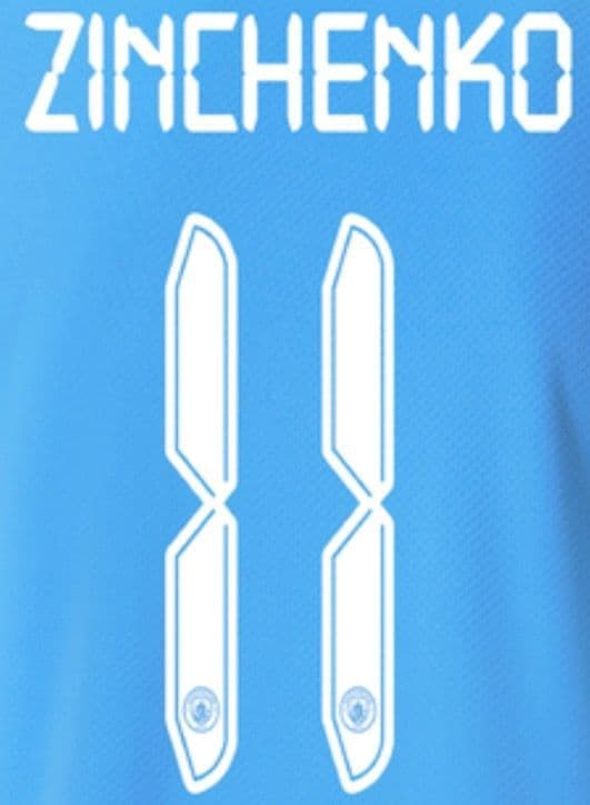 2021-22 Manchester City UCL & FA CUP Home/Third Shirt ZINCHENKO 11