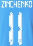 2021-22 Manchester City UCL & FA CUP Home/Third Shirt ZINCHENKO#11 Official Football Name Number Set