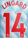 2021-22 Manchester United Away Shirt LINGARD#14 Official Football Name Number Set