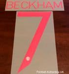 2021-22 Manchester United HERO SET Away Shirt BECKHAM#7 Official Player Issue Name Number Set