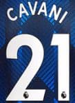 2021-22 Manchester United Home/Third Shirt CAVANI#21 Official Football Name Number Set