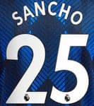 2021-22 Manchester United Home/Third Shirt SANCHO#25 Official Football Name Number Set