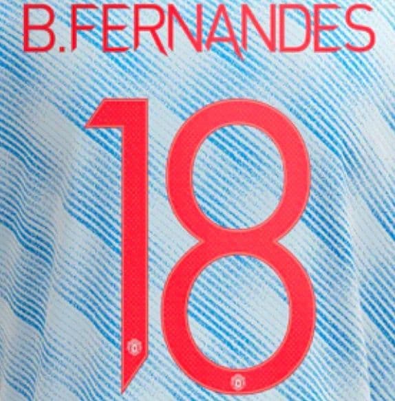 2021-22 Manchester United UCL & FA CUP Away Shirt B FERNANDES 18