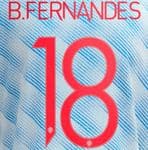 2021-22 Manchester United UCL & FA CUP Away Shirt B.FERNANDES#18 Official Football Name Number Set