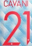 2021-22 Manchester United UCL & FA CUP Away Shirt CAVANI#21 Official Player Issue Name Number Set