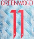2021-22 Manchester United UCL & FA CUP Away Shirt GREENWOOD#11 Official Player Issue Name Number Set