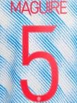 2021-22 Manchester United UCL & FA CUP Away Shirt MAGUIRE#5 Official Player Issue Name Number Set