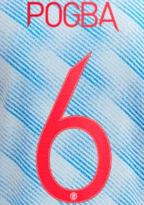 2021-22 Manchester United UCL FA CUP Away Shirt POGBA#6 Official Player  Issue Name Number Set