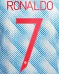 2021-22 Manchester United UCL & FA CUP Away Shirt RONALDO#7 Official Player Issue Name Number Set