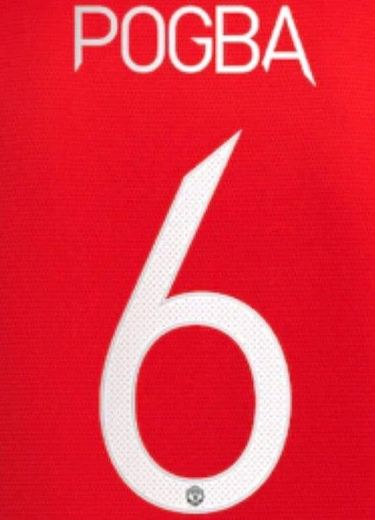 2021-22 Manchester United UCL FA CUP Home/Away Shirt POGBA#6 Official  Name Number Set