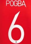 2021-22 Manchester United UCL & FA CUP Home/Away Shirt POGBA#6 Official Name Number Set
