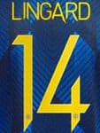 2021-22 Manchester United UCL & FA CUP Third Shirt LINGARD#14 Official Player Issue Name Number Set