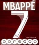 2021-22 PSG Paris MBAPPE#7 Home/Third Shirt Official Player Issue Size Name Number Set