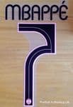 2021-22 PSG**Paris St Germain**UCL Away Shirt MBAPPE#7 Official Player Issue Name Number Set