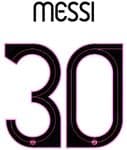2021-22 PSG**Paris St Germain**UCL Away Shirt MESSI#30 Official Player Issue Name Number Set