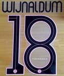 2021-22 PSG**Paris St Germain**UCL Away Shirt WIJNALDUM#18 Official Player Issue Name Number Set