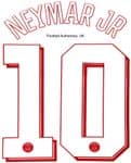 2021-22 PSG**Paris St Germain**UCL Home Shirt NEYMAR JR#10 Official Player Issue Name Number Set