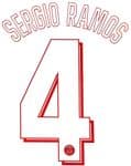2021-22 PSG**Paris St Germain**UCL Home Shirt SERGIO RAMOS#4 Official Player Issue Name Number Set