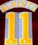 2021-22 Rangers(Glasgow) HERO SET Home Shirt ALBERTZ#11 Official Player Issue Size Name Number Set