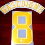 2021-22 Rangers(Glasgow) HERO SET Home Shirt GASCOIGNE#8 Official Player Issue Size Name Number Set