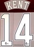 2021-22 Rangers(Glasgow) Third Shirt KENT#14 Official Player Issue Size Name Number Set