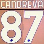 2021-22 Sampdoria Home Shirt CANDREVA#87 Official Player Issue Size Name Number Set