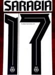 2021-22 Sporting Lisbon UCL Home/Away Shirt SARABIA#17 Official Player Issue Size Name Number Set