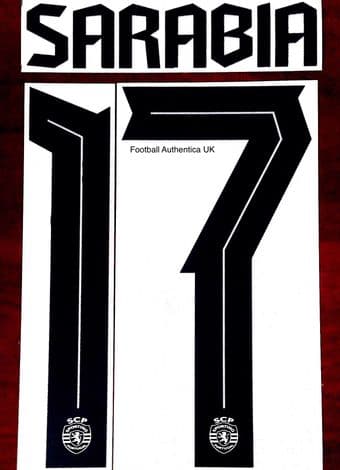 2021-22 Sporting Lisbon UCL Home/Away Shirt SARABIA#17 Official Player Issue Size Name Number Set