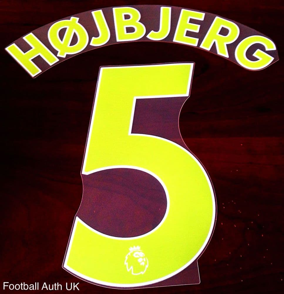 2021-22 Tottenham Hotspur Away Shirt HOJBJERG 5 Official Football Name ...