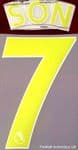 2021-22 Tottenham Hotspur Away Shirt SON#7 Official Football Name Number Set
