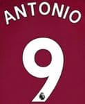 2021-22 West Ham United Home/Third Shirt ANTONIO#9 Official Player Issue Size Name Number Set