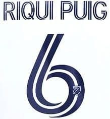 2021-23 LA Galaxy MLS Home Shirt RIQUI PUIG#6 Official Player Issue Match Name Number Set