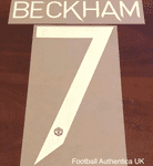 2021-23 Manchester United HERO SET Home/Away Shirt BECKHAM#7 Official Football Number Set
