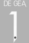 2021-23 Manchester United UCL & FA CUP Away/3rd GK Shirt DE GEA#1 Official Football Name Number Set
