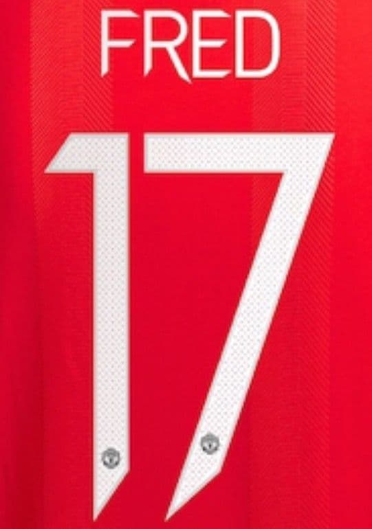 2021-23 Manchester United UCL & FA CUP Home/Away Shirt FRED 17 Official ...