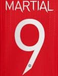2021-23 Manchester United UCL & FA CUP Home/Away Shirt MARTIAL#9 Official Football Name Number Set