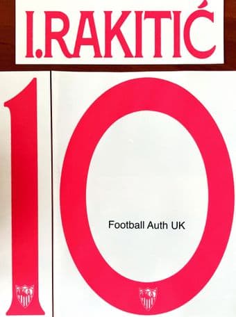 2021-23 Sevilla EUROPA LEAGUE Home Shirt I.RAKITIC#10 Official Player Issue Size Name Number Set